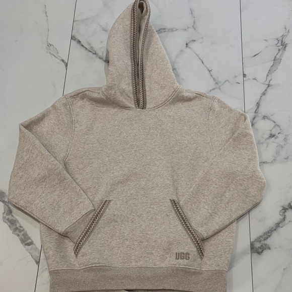 UGG Women's Cream Sweatpants and Hoodie Set - Picture 2 of 4